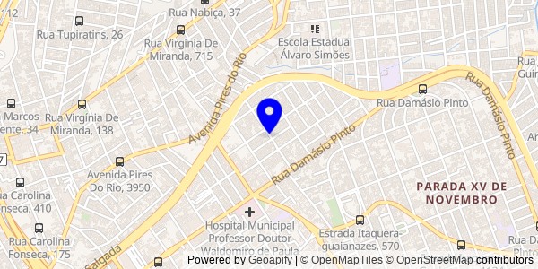 Mapa de São José do Peixe - Nutricionistas