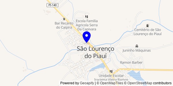 Mapa de São Lourenço do Piauí - Nutricionistas