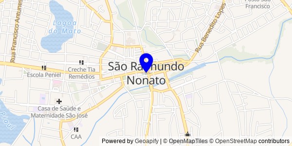 Mapa de São Raimundo Nonato - Nutricionistas