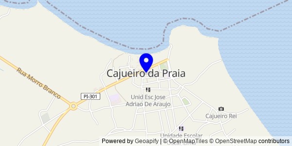Mapa de Cajueiro da Praia - Nutricionistas