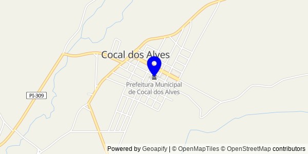 Mapa de Cocal dos Alves - Nutricionistas