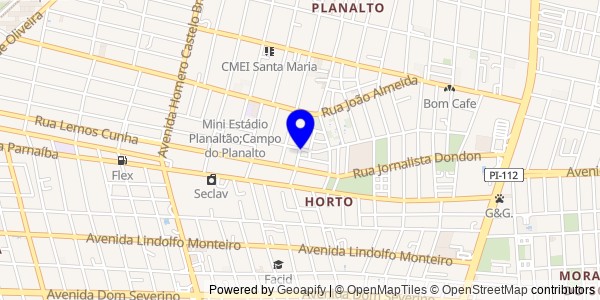 Mapa de Esperantina - Fisioterapeutas