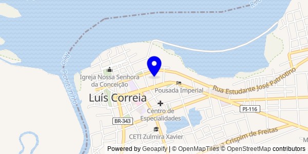 Mapa de Joaquim Pires - Nutricionistas