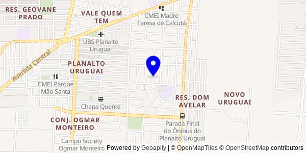 Mapa de Luís Correia - Nutricionistas