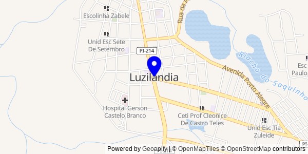 Mapa de Luzilândia - Nutricionistas