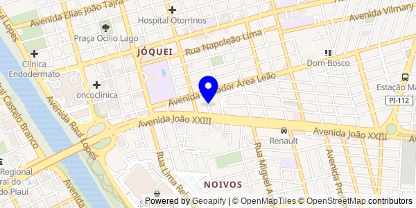 Mapa de Matias Olímpio - Fisioterapeutas