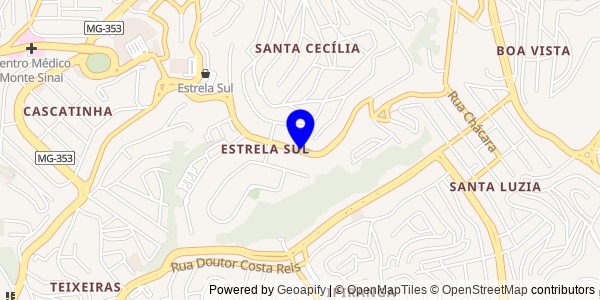 Mapa de Trajano de Moraes - Fisioterapeutas