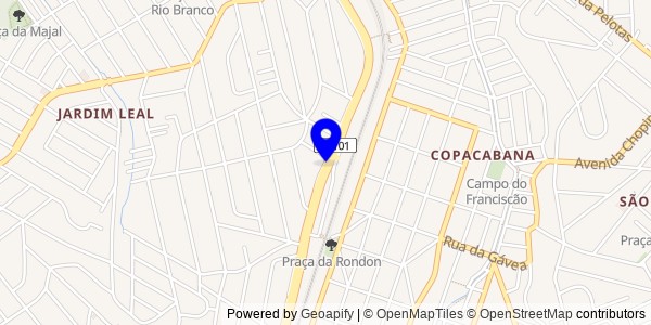 Mapa de Magé - Fisioterapeutas