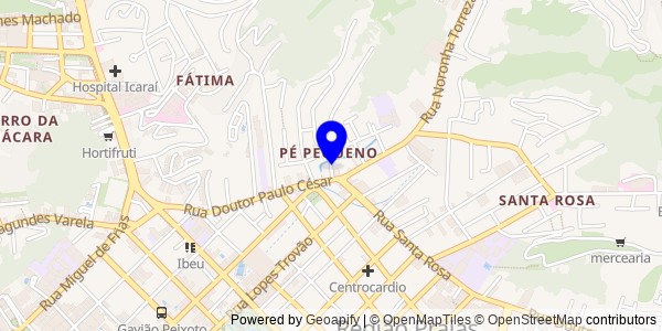 Mapa de Mangaratiba - Nutricionistas