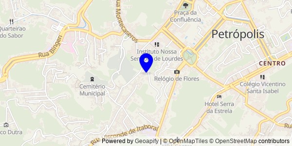 Mapa de Petrópolis - Fisioterapeutas