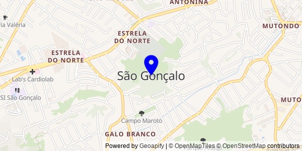 Mapa de São Gonçalo - Fisioterapeutas