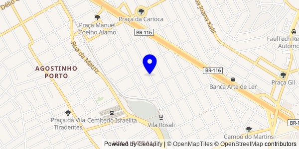 Mapa de São João de Meriti - Fisioterapeutas