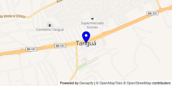 Mapa de Tanguá - Fisioterapeutas