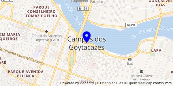Mapa de Campos dos Goytacazes - Fisioterapeutas