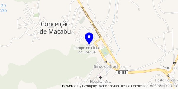 Mapa de Conceição de Macabu - Fisioterapeutas