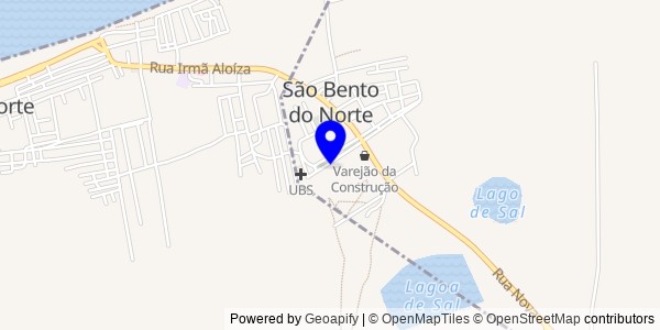 Mapa de São Bento do Norte - Nutricionistas