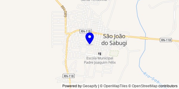 Mapa de São João do Sabugi - Nutricionistas