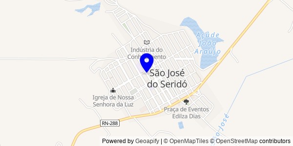 Mapa de São José do Seridó - Fisioterapeutas