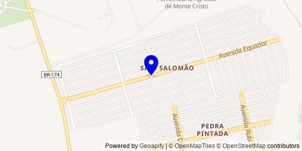 Mapa de Timbaúba dos Batistas - Nutricionistas