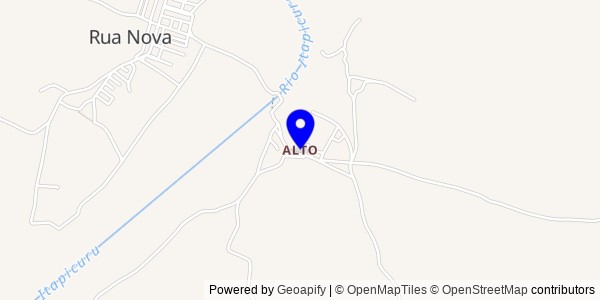 Mapa de Alto do Rodrigues - Nutricionistas