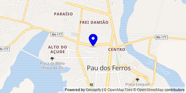 Mapa de Francisco Dantas - Nutricionistas