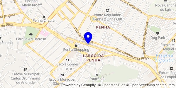 Mapa de José da Penha - Nutricionistas