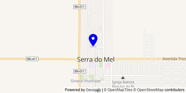 Mapa de Riacho da Cruz - Fisioterapeutas