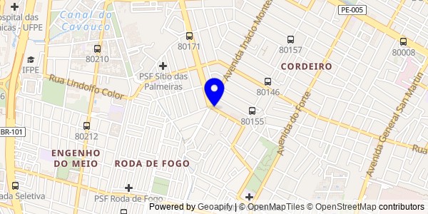 Mapa de Serra do Mel - Fisioterapeutas