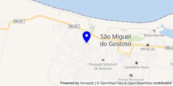 Mapa de São Miguel do Gostoso - Nutricionistas