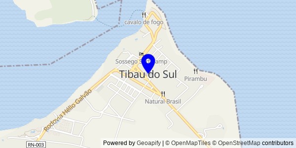 Mapa de Tibau do Sul - Fisioterapeutas