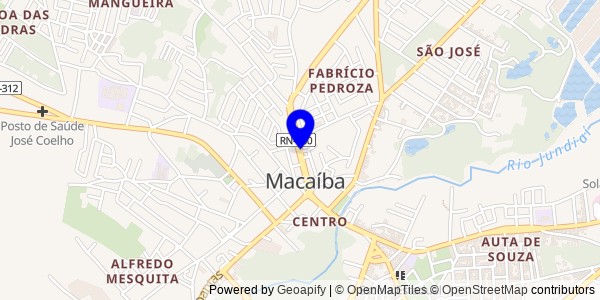 Mapa de Senador Elói de Souza - Fisioterapeutas