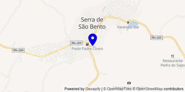 Mapa de Serra de São Bento - Nutricionistas