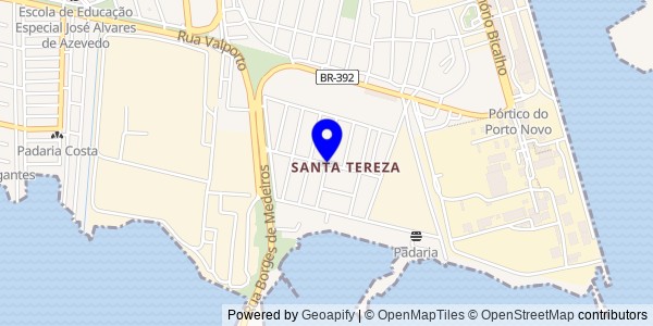 Mapa de São Francisco de Assis - Nutricionistas