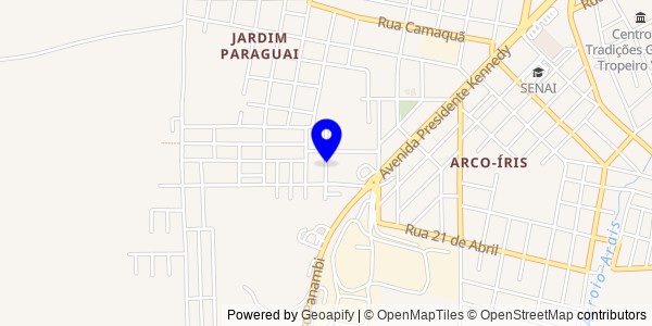 Mapa de Campina das Missões - Fisioterapeutas