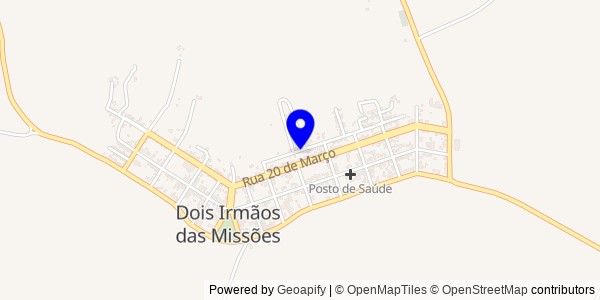 Mapa de Dois Irmãos das Missões - Nutricionistas