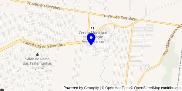 Mapa de Porto Xavier - Nutricionistas