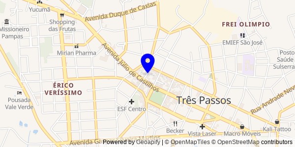 Mapa de Roque Gonzales - Nutricionistas