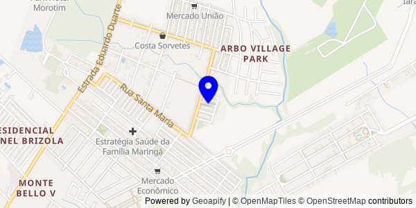 Mapa de Santa Bárbara do Sul - Fisioterapeutas