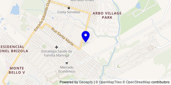 Mapa de Santa Cecília do Sul - Fisioterapeutas