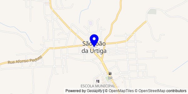 Mapa de São João da Urtiga - Nutricionistas
