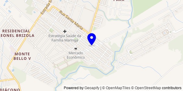 Mapa de São Pedro das Missões - Nutricionistas