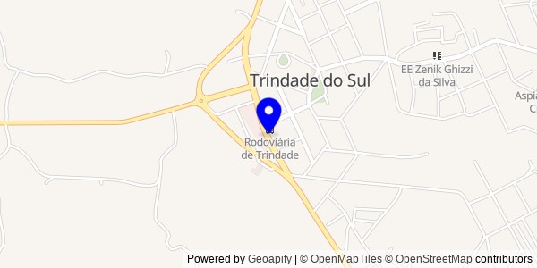 Mapa de Trindade do Sul - Nutricionistas