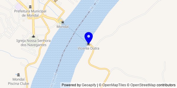 Mapa de Vicente Dutra - Fisioterapeutas