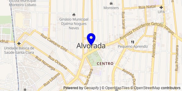 Mapa de Alvorada - Nutricionistas