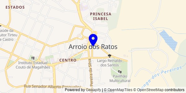 Mapa de Arroio dos Ratos - Fisioterapeutas