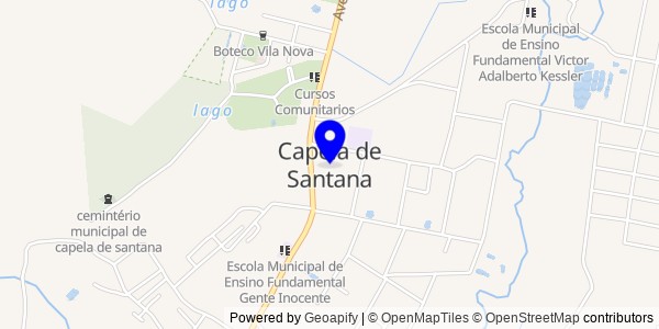 Mapa de Capela de Santana - Nutricionistas