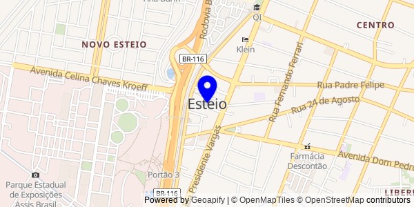 Mapa de Esteio - Fisioterapeutas