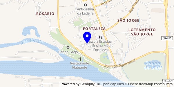 Mapa de General Câmara - Nutricionistas