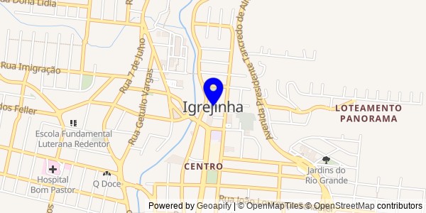 Mapa de Igrejinha - Nutricionistas