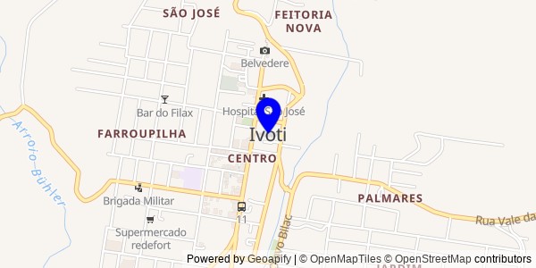 Mapa de Ivoti - Nutricionistas